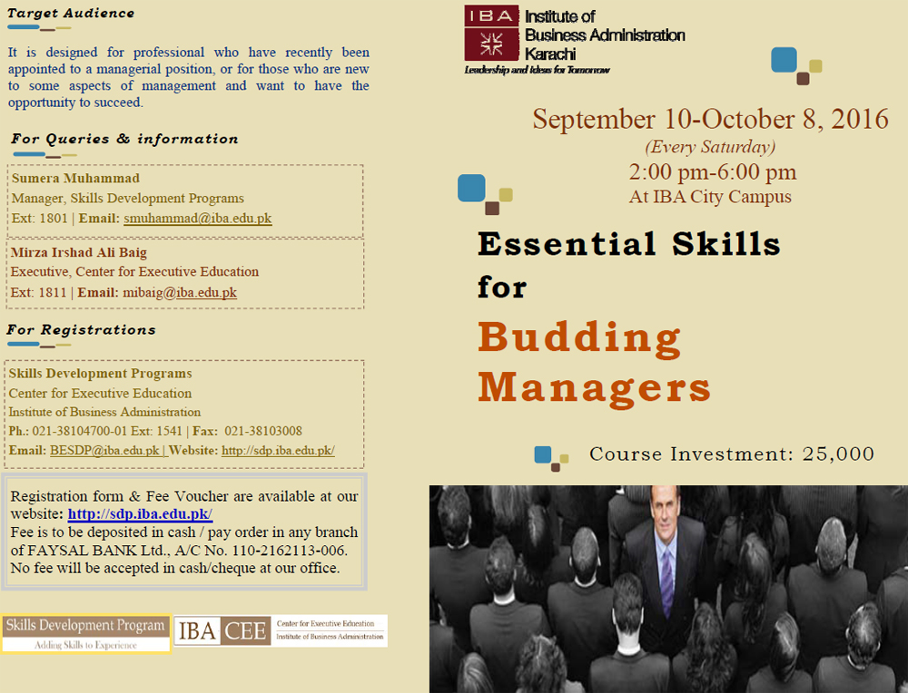 Essential Skills for Budding Managers