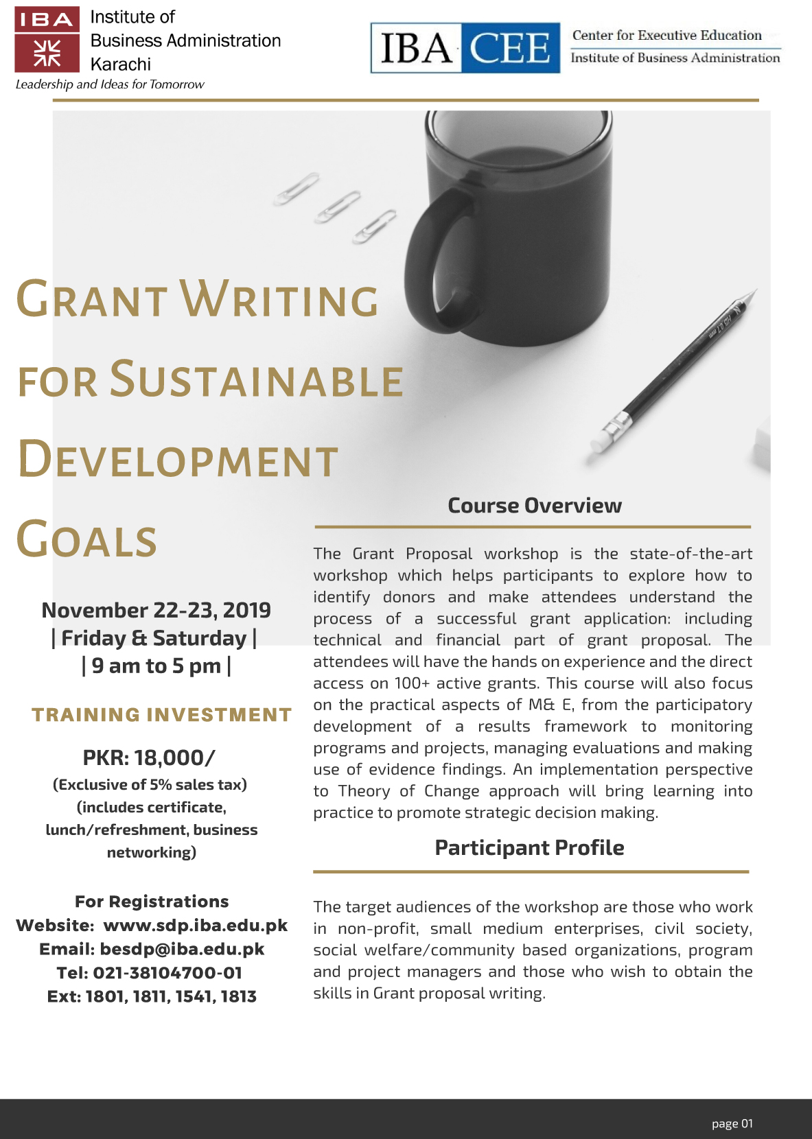 Grant Writing for Sustainable Development Goals