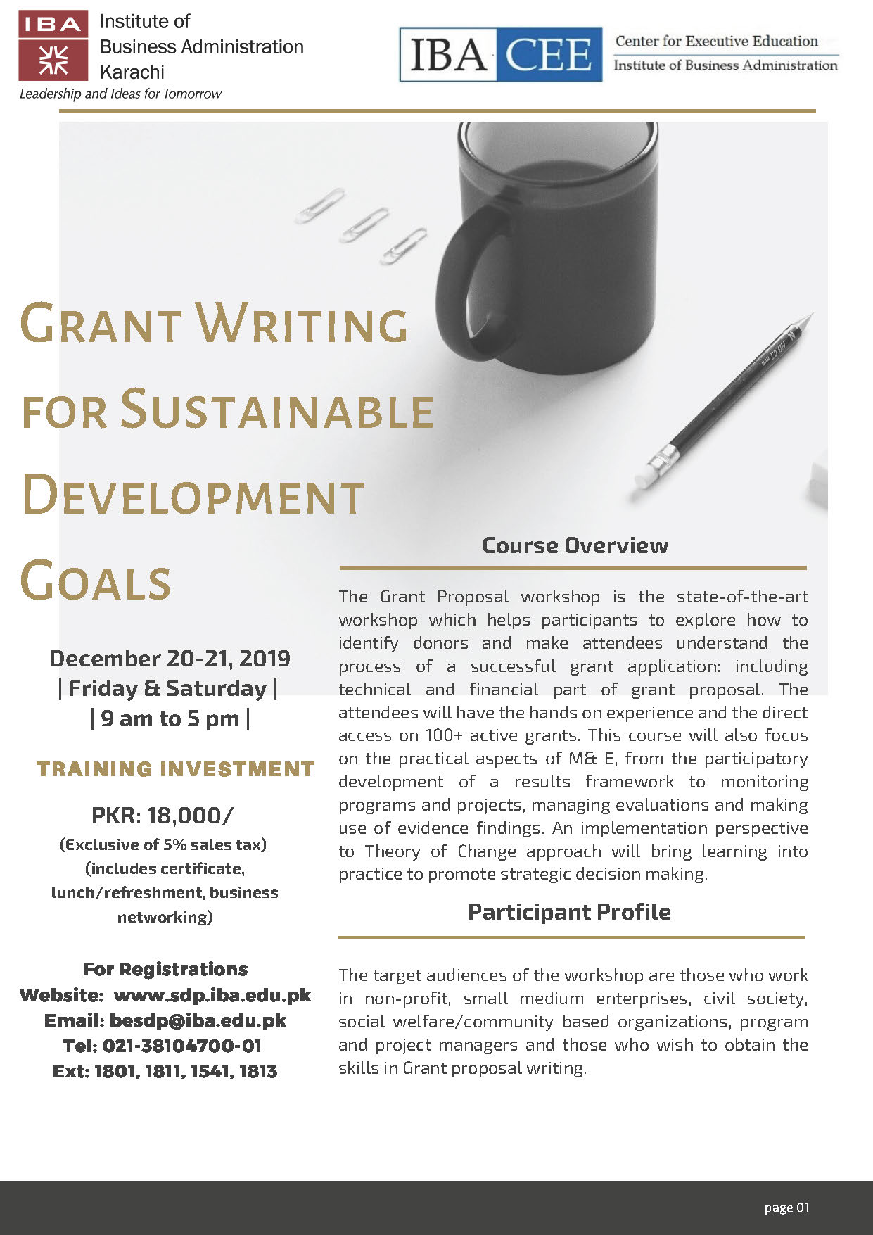 Grant Writing for Sustainable Development Goals