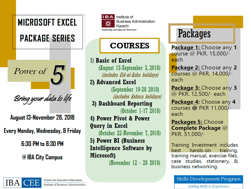 Microsoft Excel Package Series
