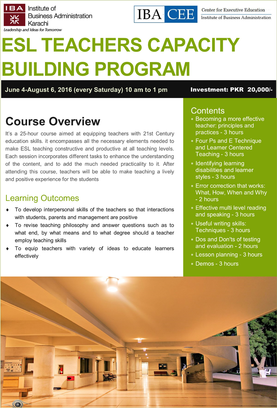 ESL Teachers Capacity Building Program