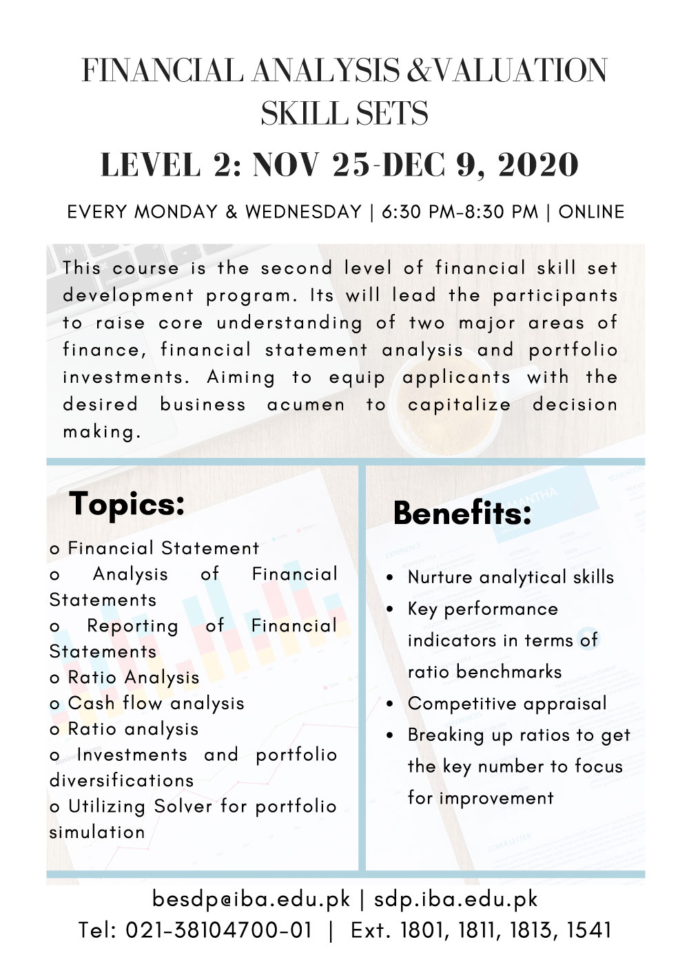 Financial analysis &valuation skill sets
