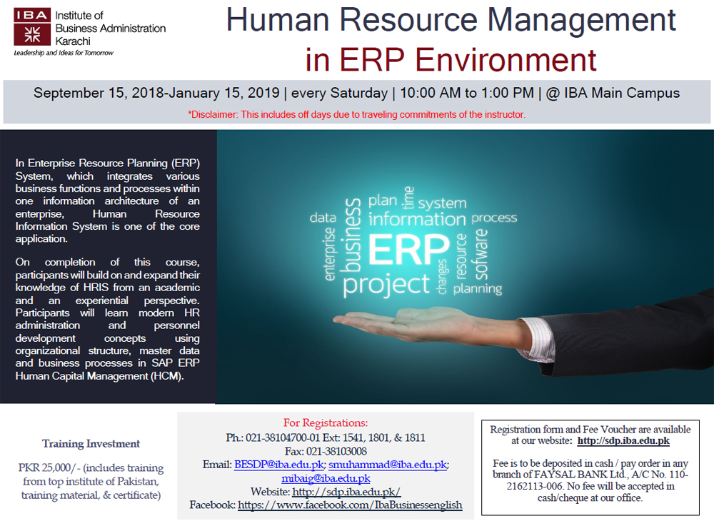Human Resource Management in ERP Environment