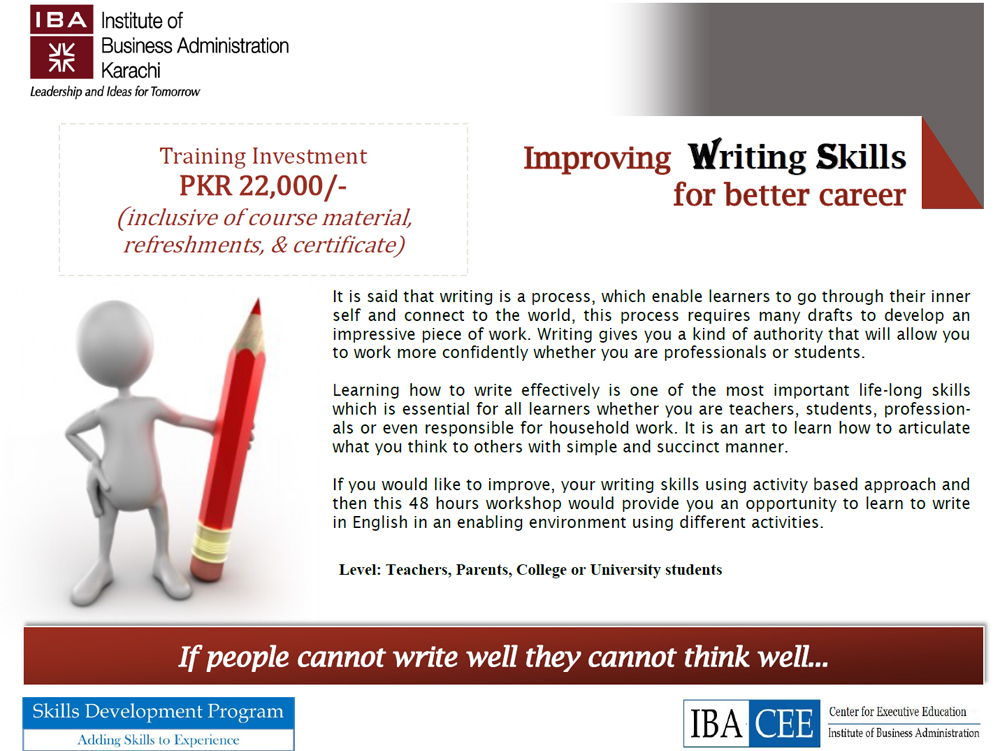 Improving Writing Skills for Better Career