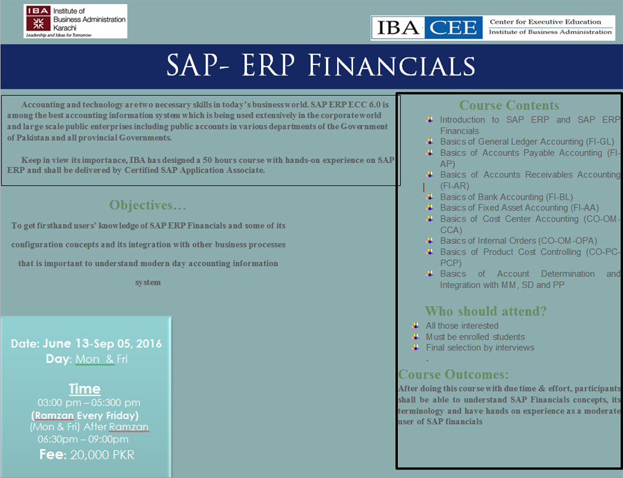 SAP- ERP Financials